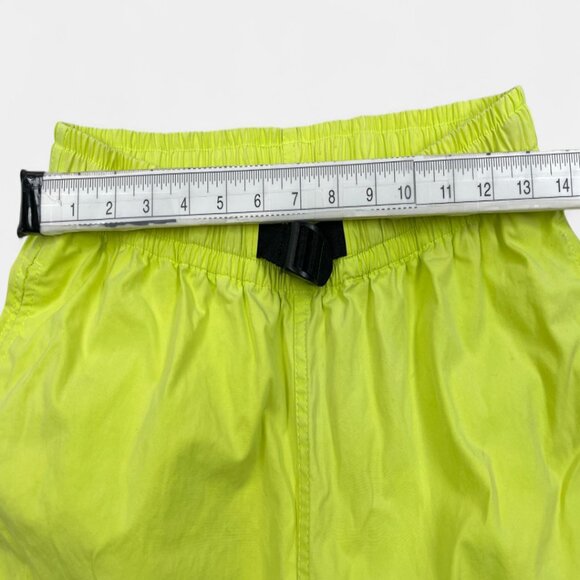 TNA Aritzia Cargo Pants Relaxed Mid Rise Adjustable Neon Green Women's Small - Picture 6 of 12